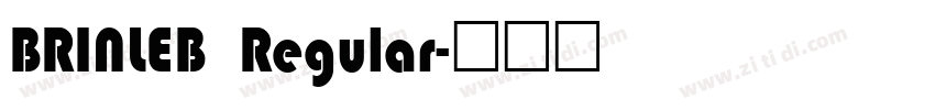 BRINLEB Regular字体转换